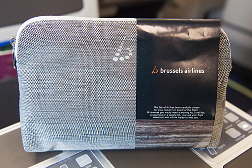 Brussels Airlines new business class amenity kit