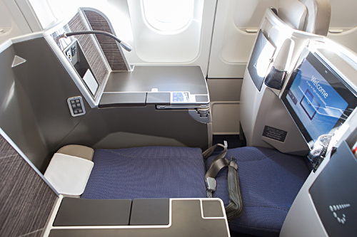 Brussels Airlines new business class bed