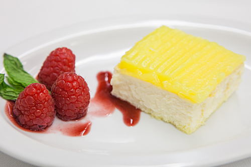 Brussels Airlines new business class dinner dessert