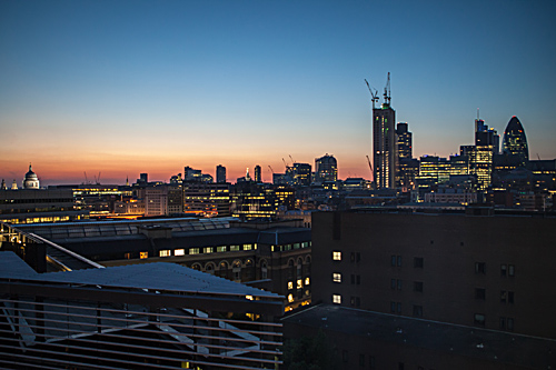 Hilton London Tower Bridge hotel sunset view