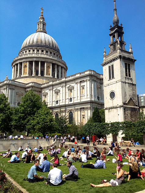 St Pauls Cathedral London Festival Gardens
