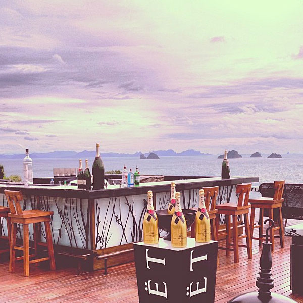 Air Bar with view on the Five Islands at InterContinental Koh Samui Thailand