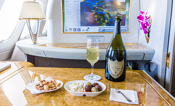 Emirates First Class Dom Perignon 2004 Aperitif