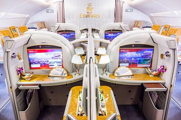 Emirates A380 First Class Cabin