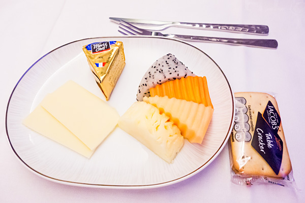 Thai Airways Royal Silk Business Class Assorted Cheese