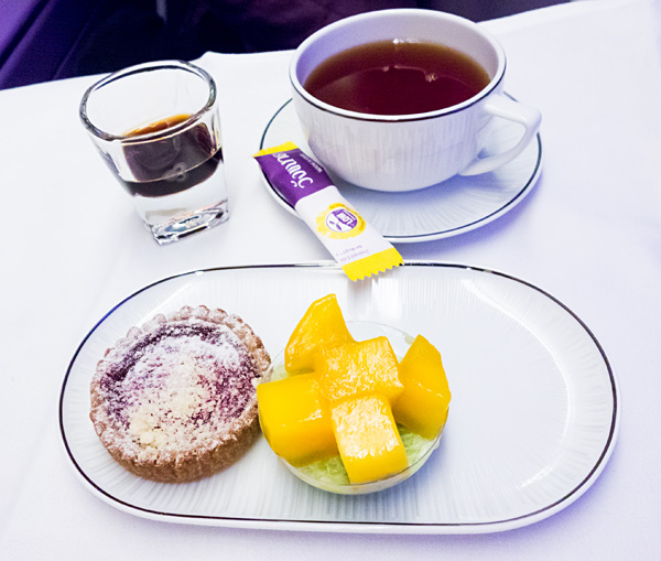 Thai Airways A380 Royal Silk Business Class Pandan Sticky Rice Jelly Dessert