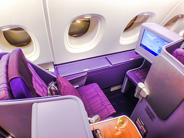 Thai Airways A380 Royal Silk Business Class Seat 17A