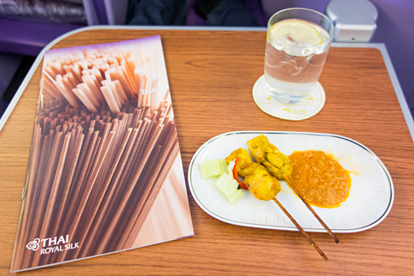 Thai Airways Chicken Satay with Peanut Sauce