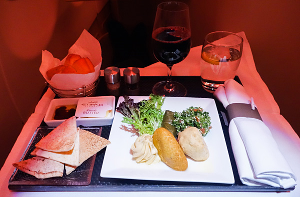 Etihad Business Class Arabic Mezze