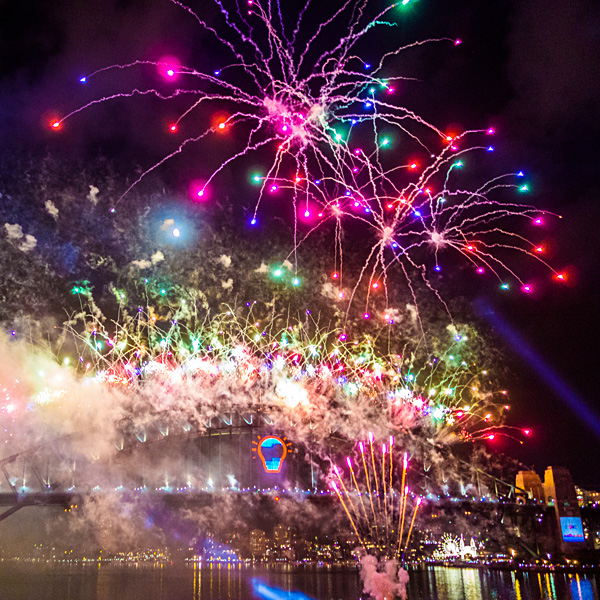 New Year's Eve Fireworks Sydney Harbor Bridge