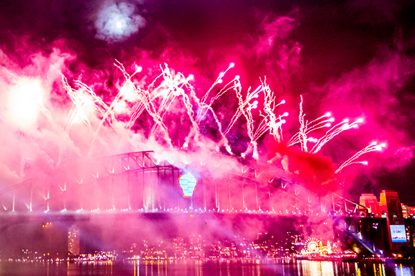 New Year's Eve Fireworks Sydney Harbour Bridge