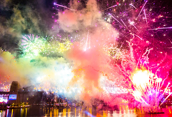 Sydney New Year's Eve Fireworks Harbour Bridge