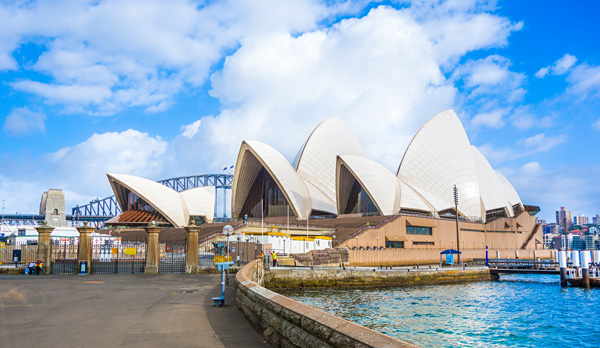 Sydney Opera House seen from The Royal Botanic Garden