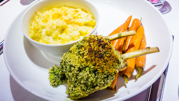 Qantas First Class Rockpool Crumbed Lamb Cutlets