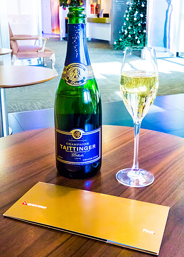 Taittinger Prelude Champagne British Airways Galleries First lounge Terminal 3 London Heathrow