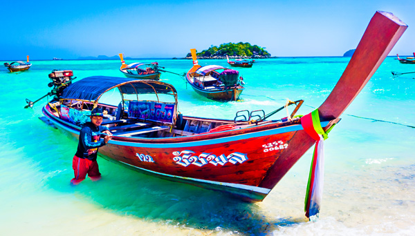 Longtail boat to Ko Adang Ko Lipe Thailand