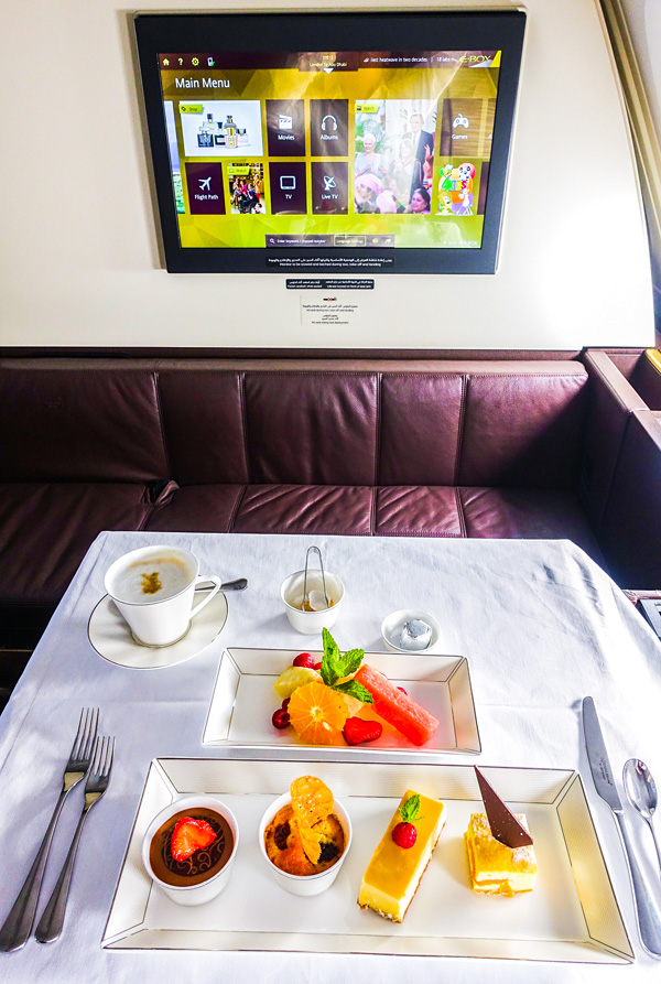 The Etihad Airways First Class Dessert Taster