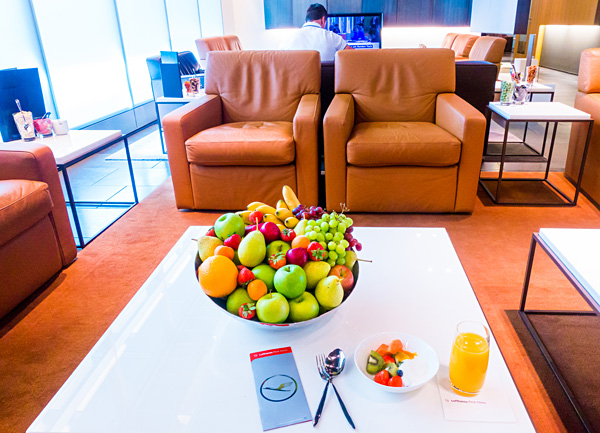 Lufthansa FIrst Class lounge seating Lufthansa FIrst Class lounge seating