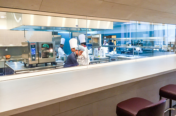Qatar Airways First Class Lounge Doha Kitchen Al Safwa