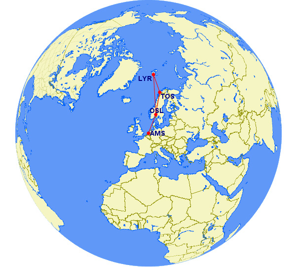 svalbard how to get to lonyearbyen flights airports
