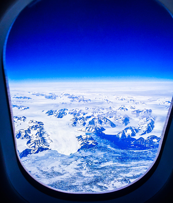 Amazing views of Greenland from my Finnair flight