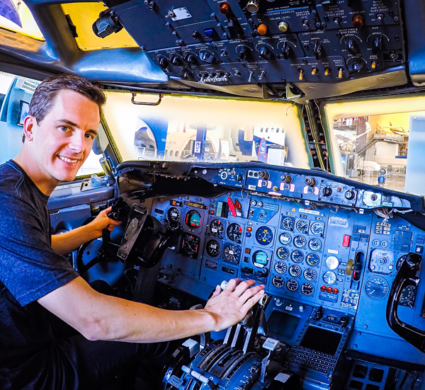 Bart Lapers at Boeing Future of Flight Aviation Center Everett Factory