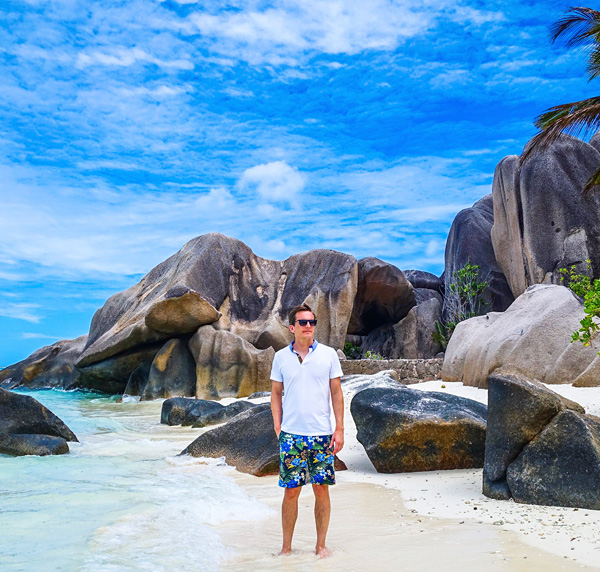 Bart Lapers at Anse Source D'Argent La Digue
