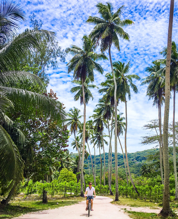 biking in paradise anse source d' argent la digue seychelles