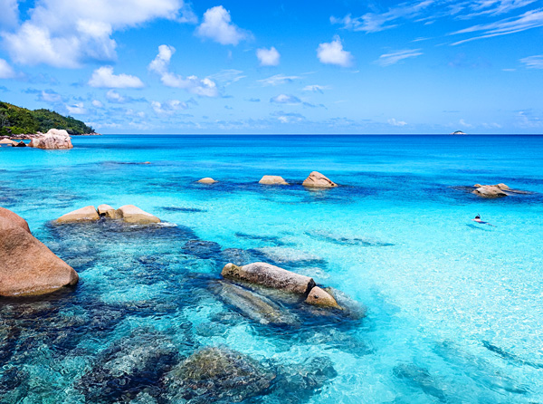 Snorkeling Anse Lazio beach Seychelles