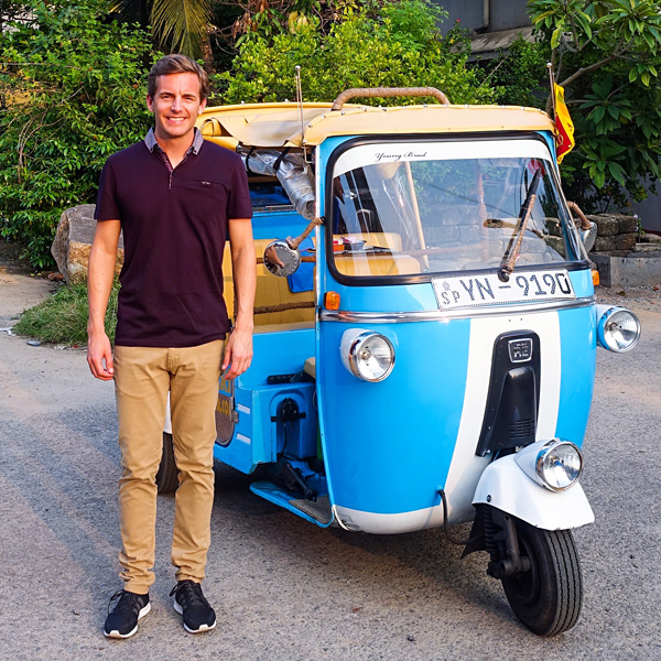 tuk tuk safari Sri Lanka Colombo Bart Lapers