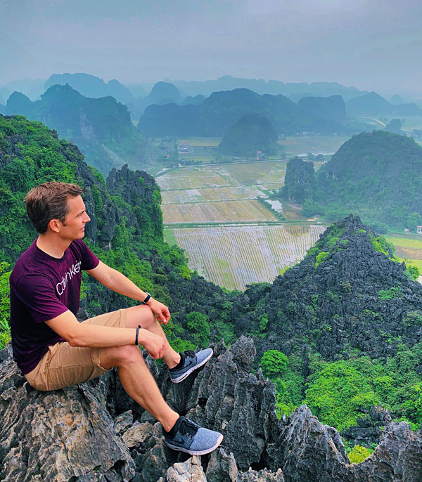 Bart Lapers at Mua Caves Ninh Binh Vietnam 2019