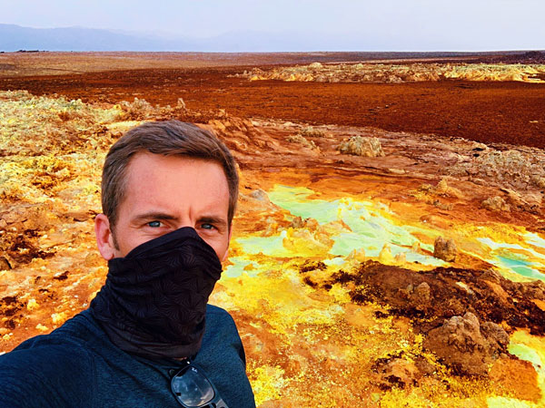 Bart Lapers at Dallol Danakil Depression Ethiopia