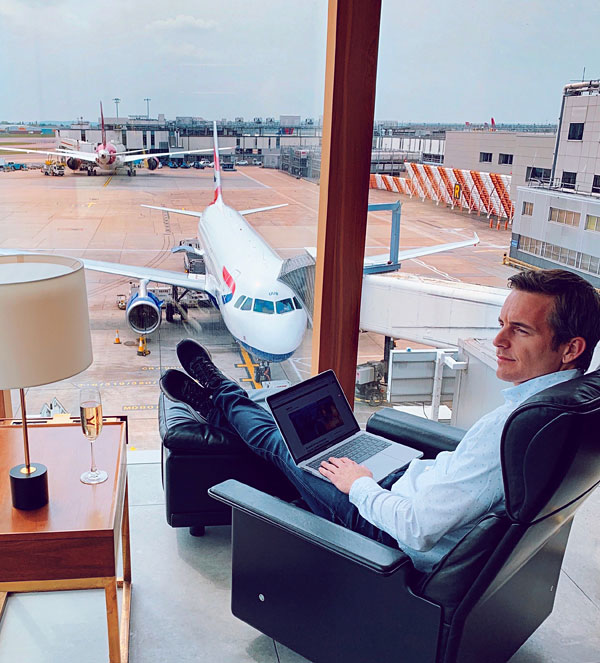 Bart Lapers Cathay Pacific First Class Lounge London Heathrow Airport Terminal 3