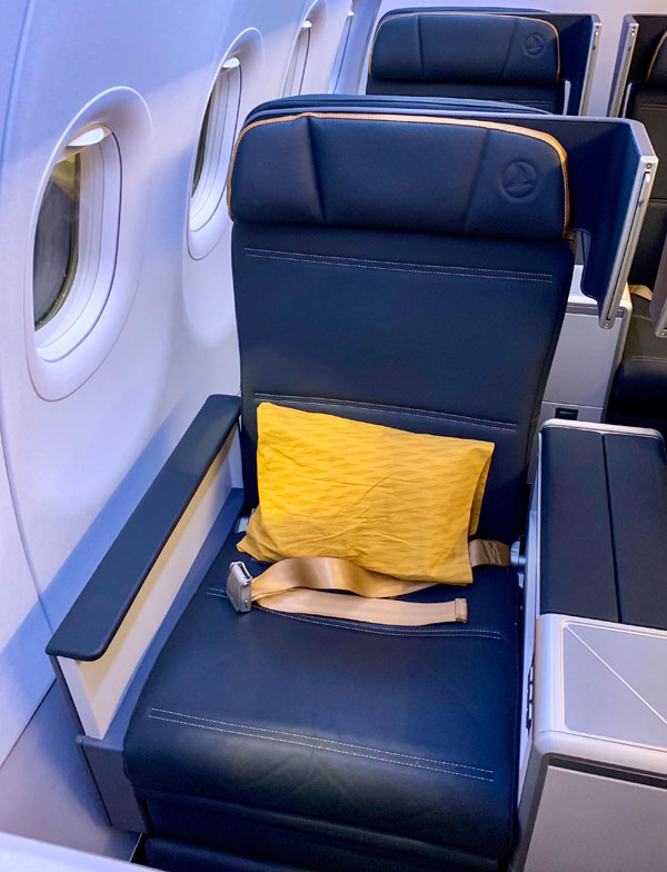 Turkish Airlines A321 new regional business class seat
