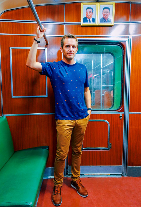 Bart Lapers on Pyongyang Metro North Korea