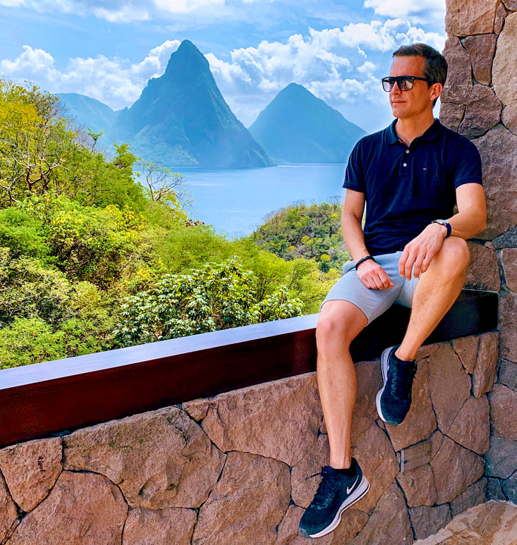 Bart Lapers at the Pitons Saint-Lucia February 2020
