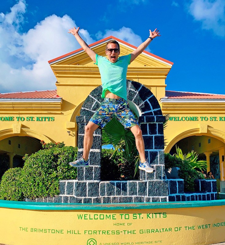 Bart Lapers at Saint Kitts and Nevis UN country 100