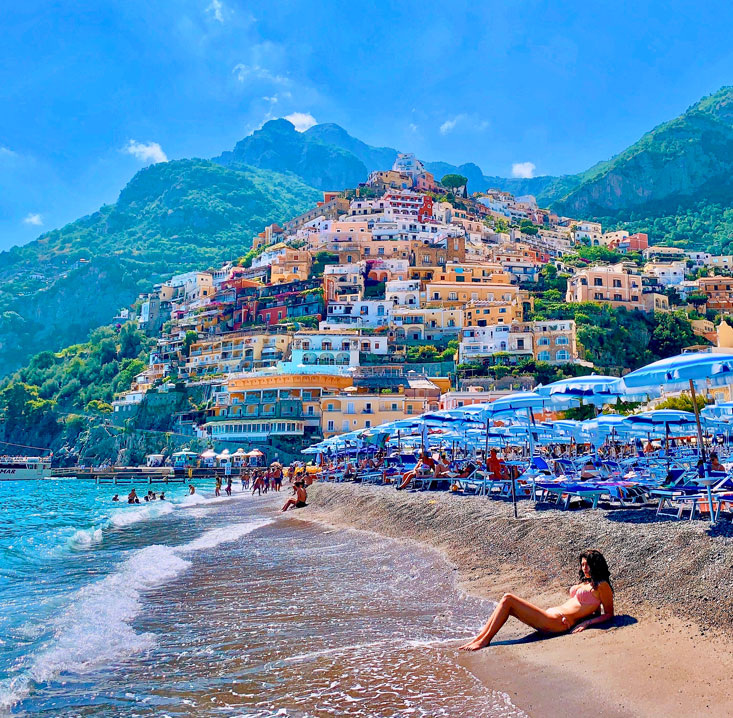 Positano Spiaggia Italy July 2020